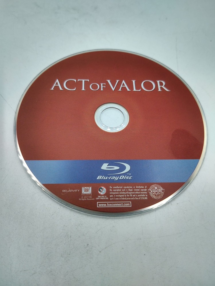 Act Of Valor 2012 Blu Ray Disc Only Used Tested