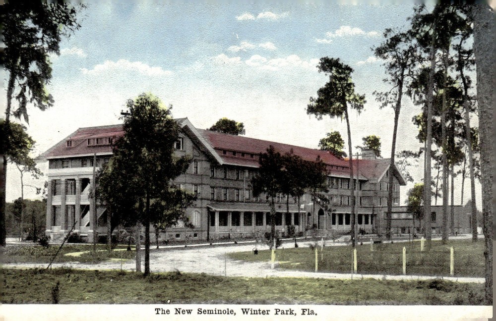 C1910 The New Seminole Hotel Winter Park Florida Fla Antique Litho Postcard