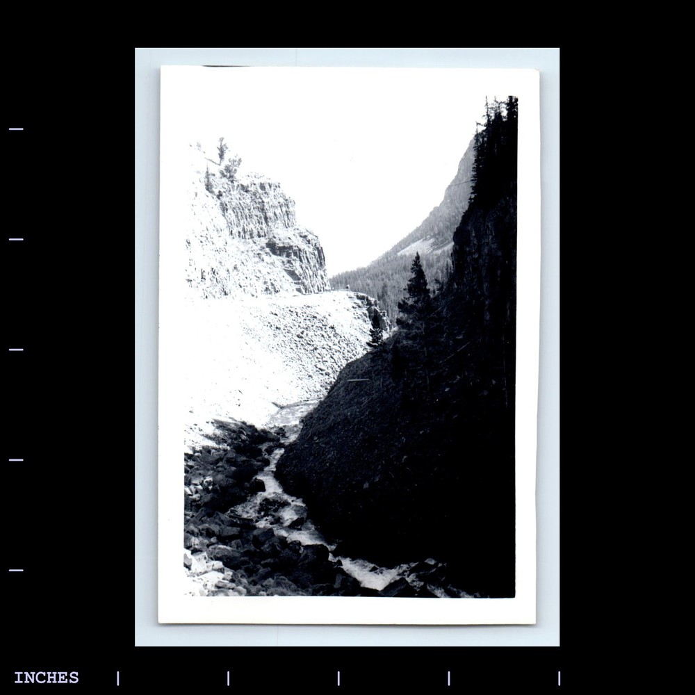 Vintage Photo MOUNTAIN LANDSCAPE RIVER