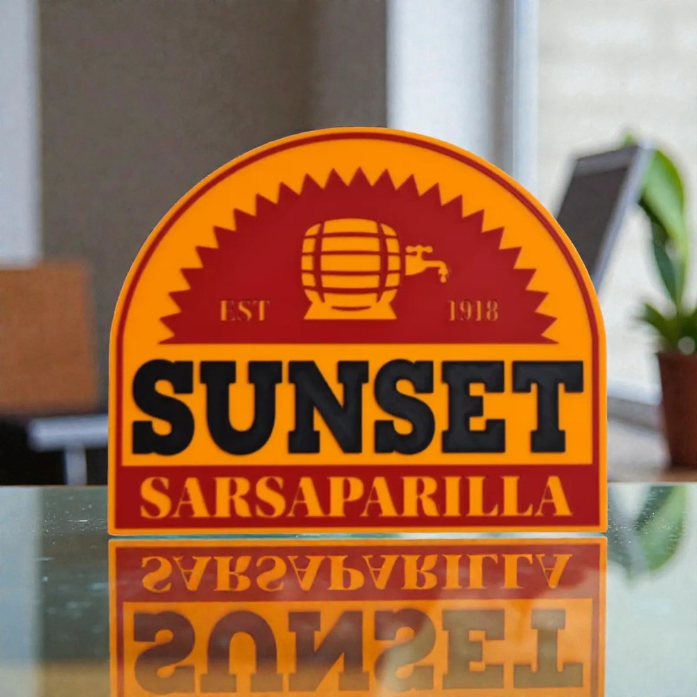 Fallout New Vegas Sunset Sarsaparilla Sign Prop Replica Collectible Game Room