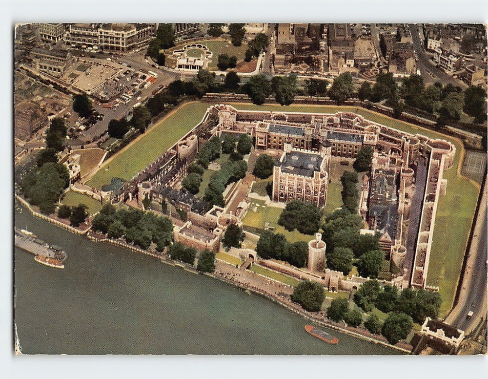 Postcard Air View Tower of London England