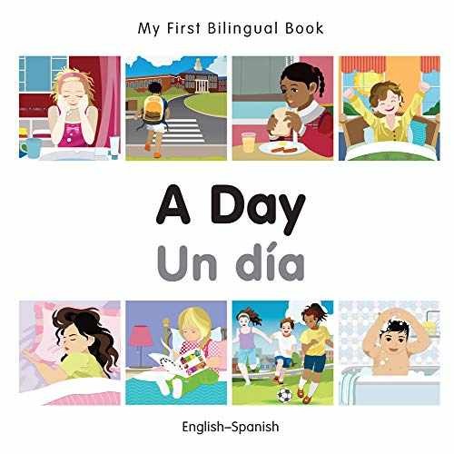 My First Bilingual Book–A Day - Board book, by Milet Publishing - Very Good