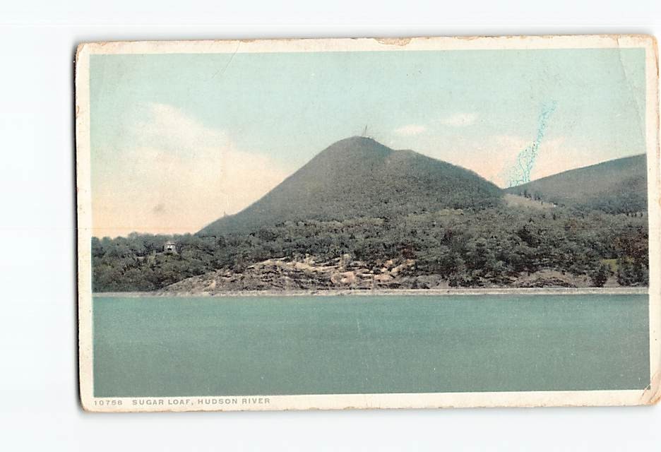 Postcard Sugar Loaf Hudson River New York USA