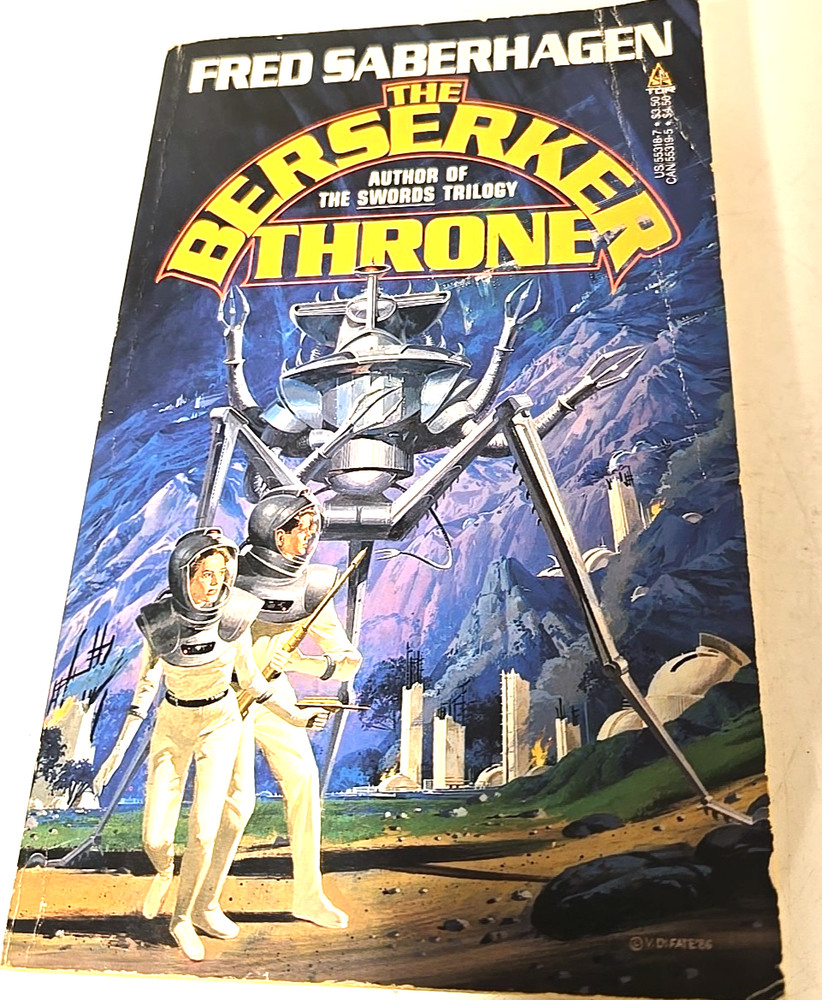 The Berserker Throne Fred Saberhagen Vintage Paperback SF 1st Ed Book 8