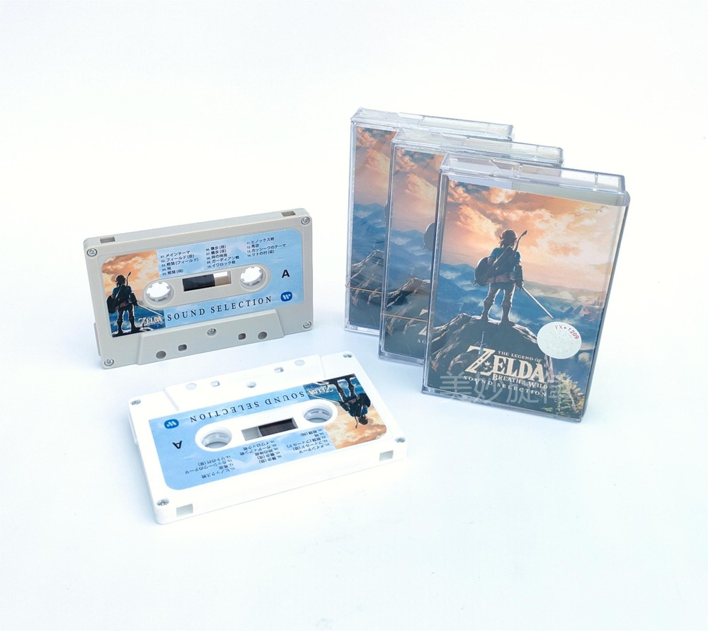 Tapes, The Legend of Zelda, Breath of the Wild, Game Music Walkman Cassettes,