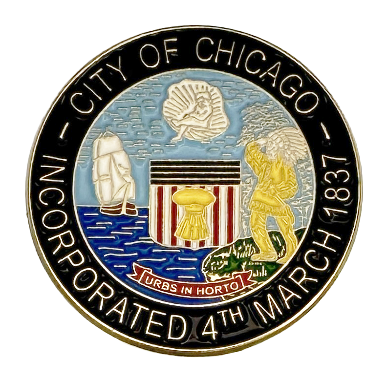 CITY OF CHICAGO SEAL LAPEL PIN