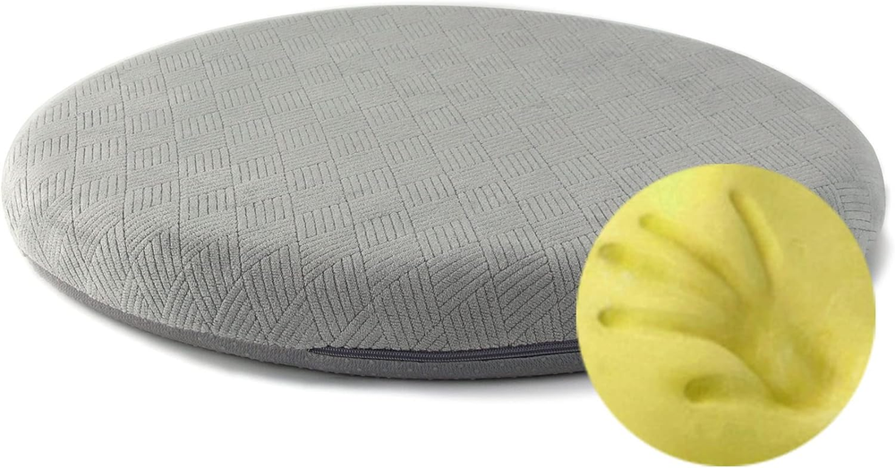 Memory Foam Seat Cushion Anti-Slip Soft round Stool Cushion Chair Pad 16 Inch Gr