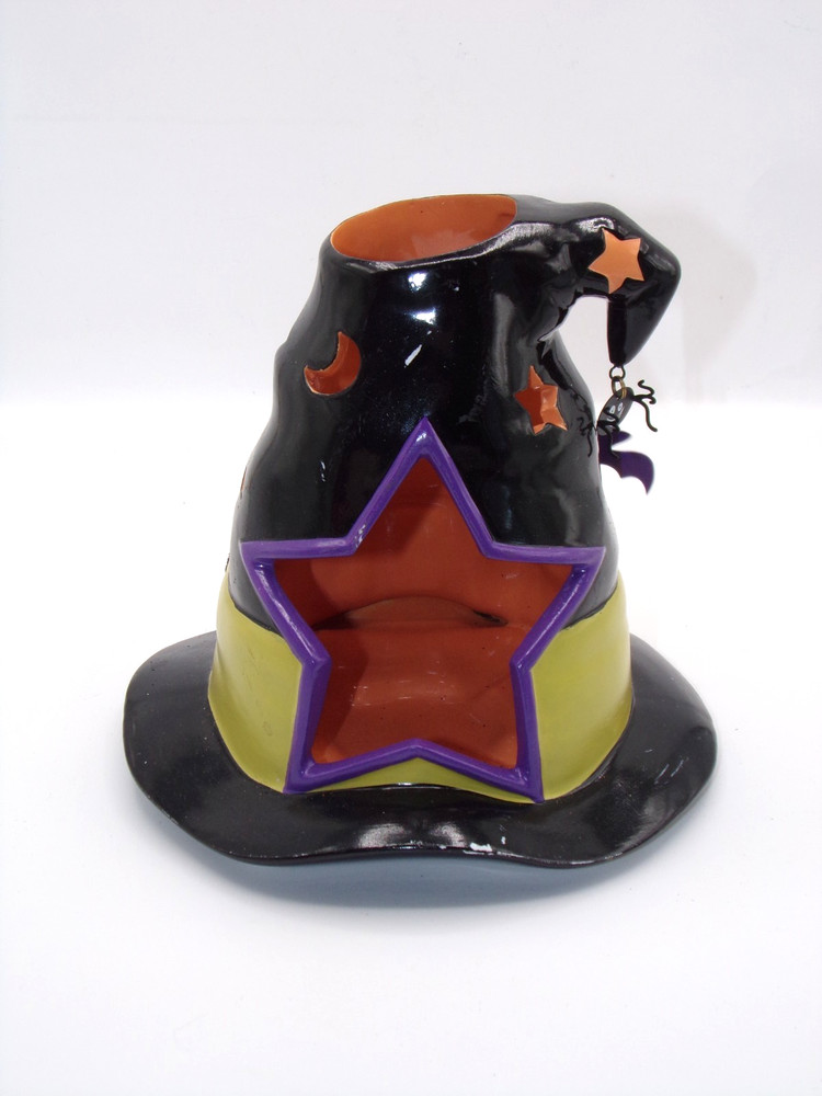 Witches Hat Candle Holder By Partylite 7'' H x 5'' W