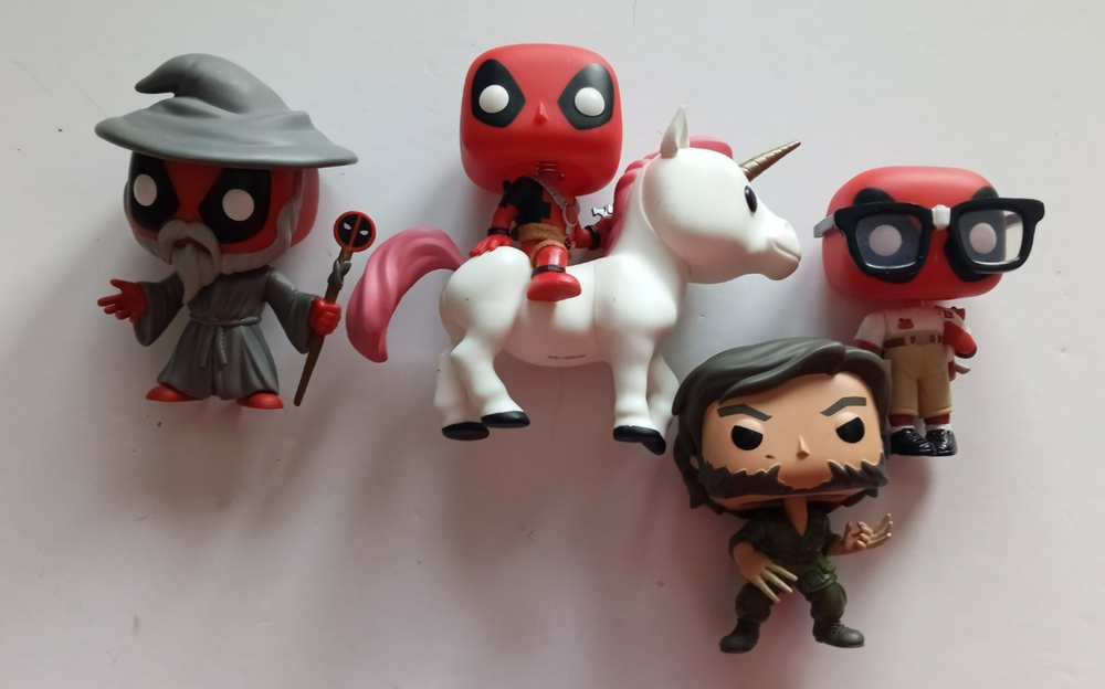 Marvel Deadpool Unicorn Nerd Wizard Funko Pop loose Wolverine lot