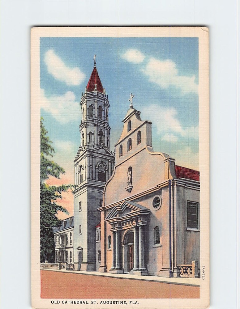 Postcard Old Cathedral St. Augustine Florida USA