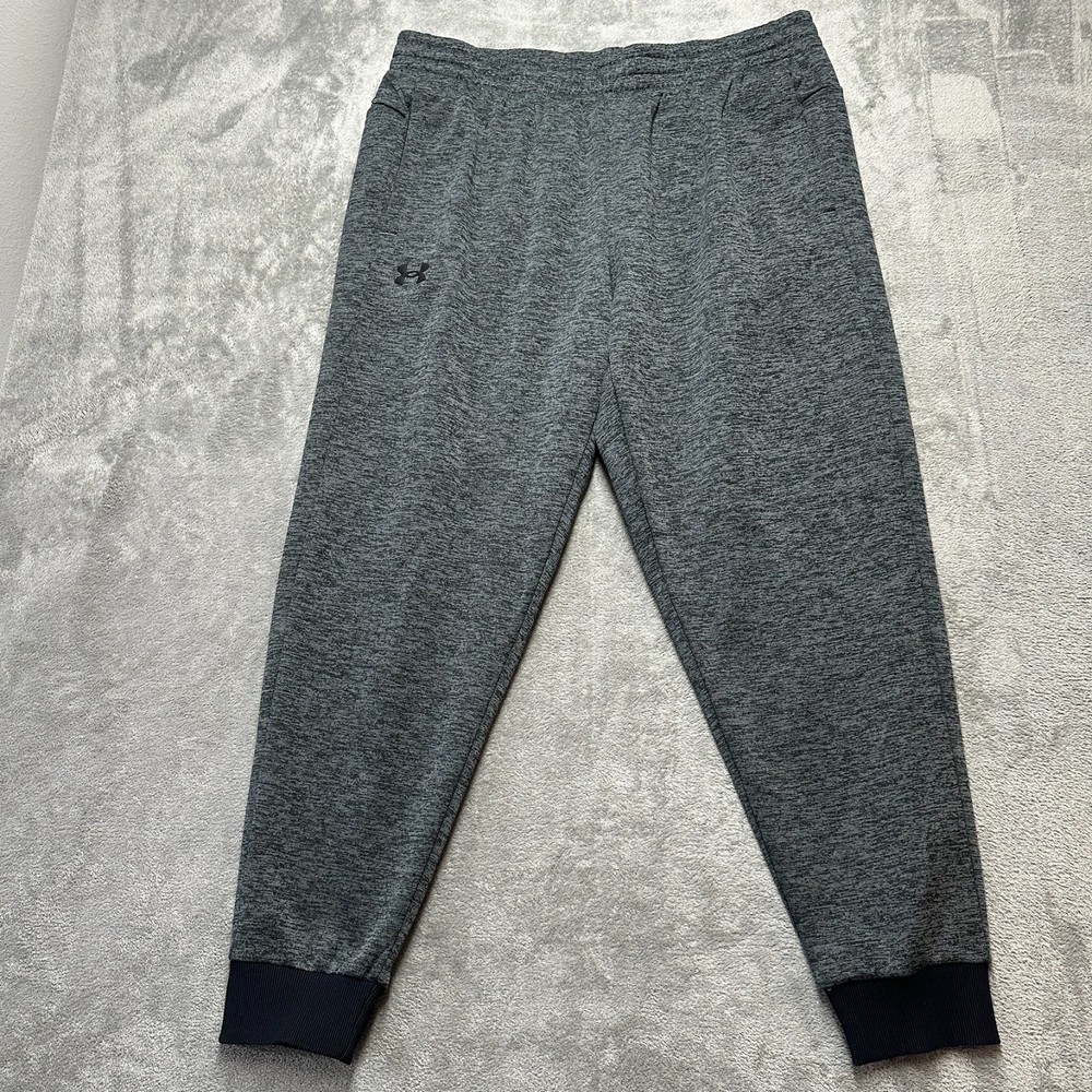 Under Armour Sweatpants Mens 2XL Gray Loose Fit Fleece Joggers Athletic Lounge