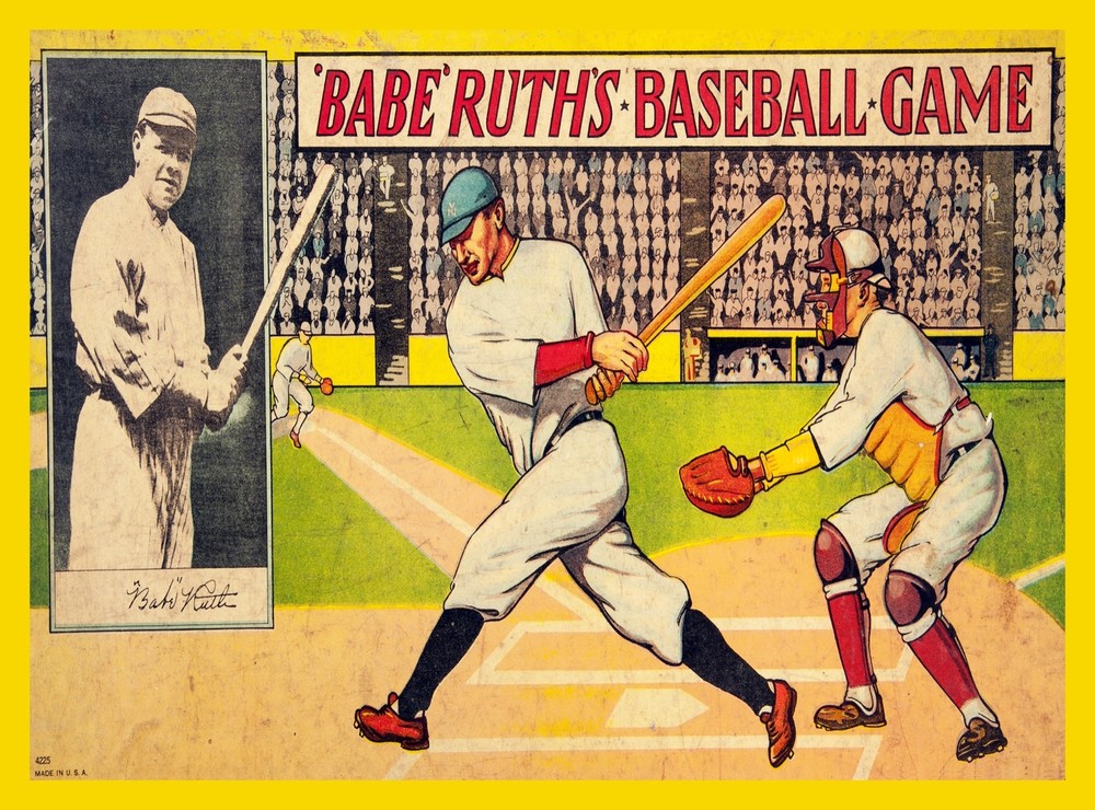 Decoration Poster.Home room art.Interior design.Babe Ruth.Baseball hitter.7392