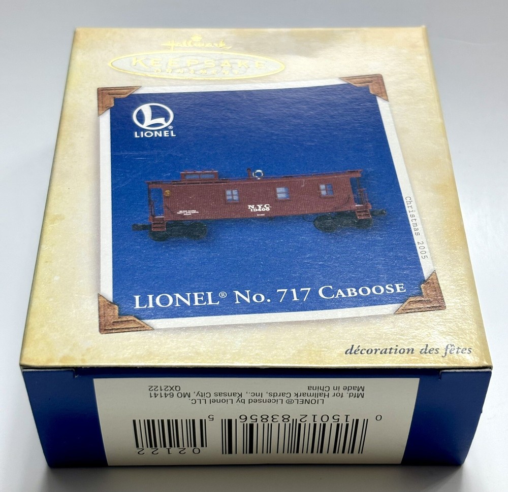*NEVER OPENED* - 2005 Hallmark Keepsake Ornament - LIONEL N0. 717 CABOOSE