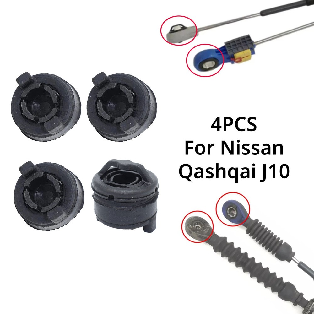 4PCS Bushing For Nissan Qashqai J10 Gear Shift Cable Linkage End Pivot Grommet