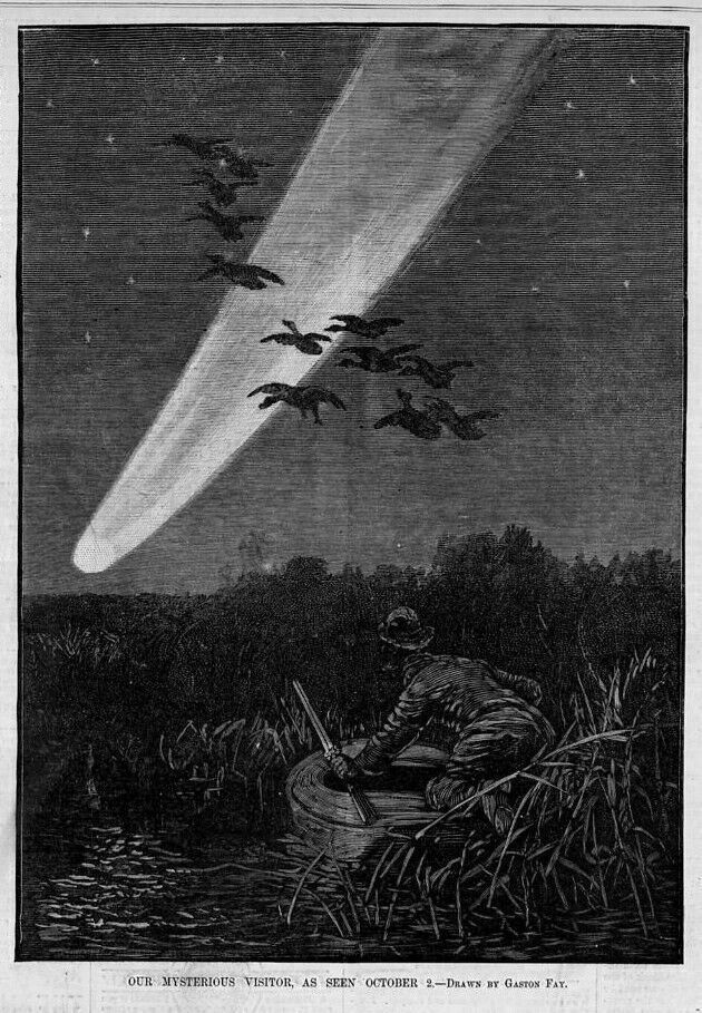 ASTRONOMY COME DUCK HUNTING CELESTIAL STAGE DUCKBOAT SPORTSMAN SWAMP HUNTING