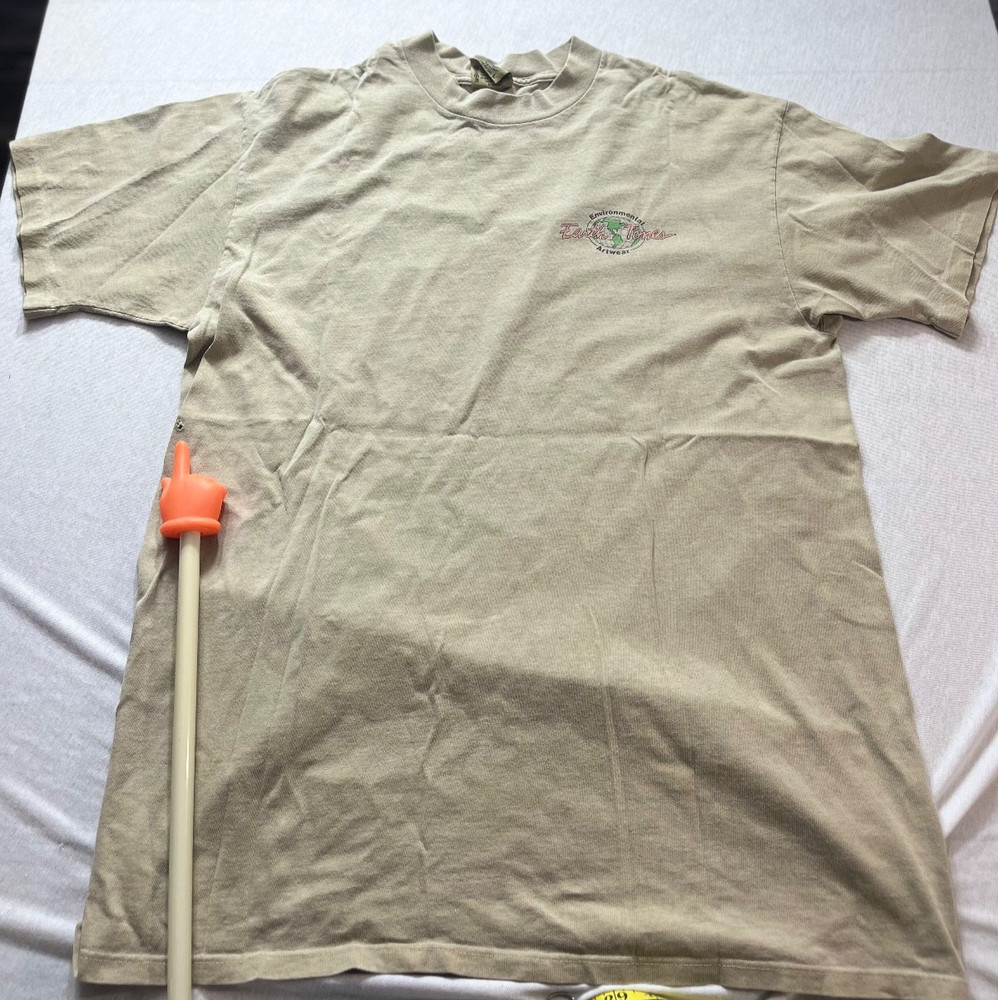 vintage environmental artwear graphic t shirt size Large fresh water fish