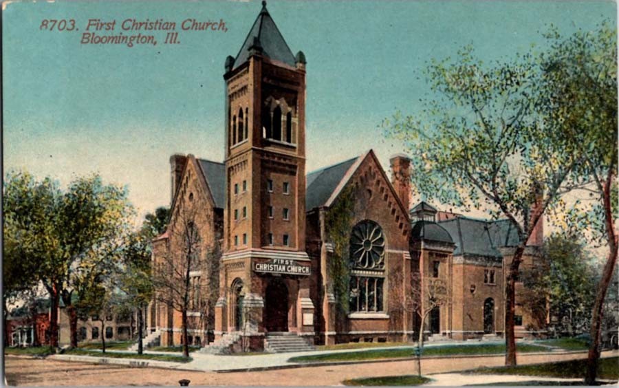 Bloomington Illinois IL : CHURCH SCENE m/14 AZ7788