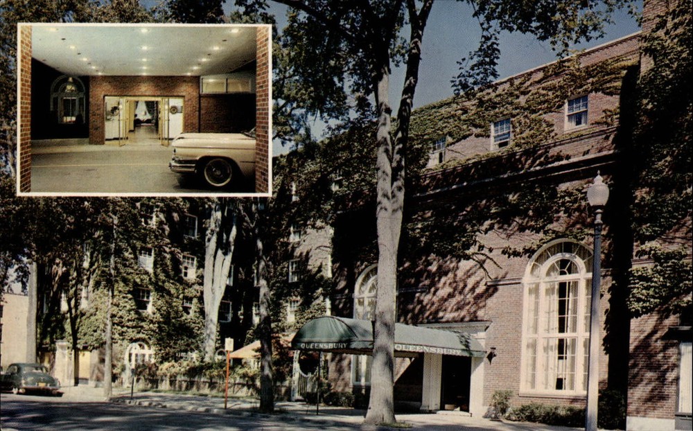 Schine Queensbury Inn ~ Glens Falls New York Adirondacks two views ~ 1950s-60s