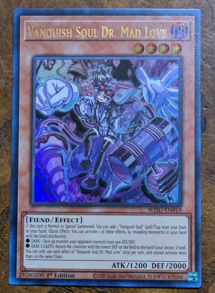 Vanquish Soul Dr. Mad Love Ultra Rare WISU-EN019 1st Edition Near Mint Yu-Gi-Oh!