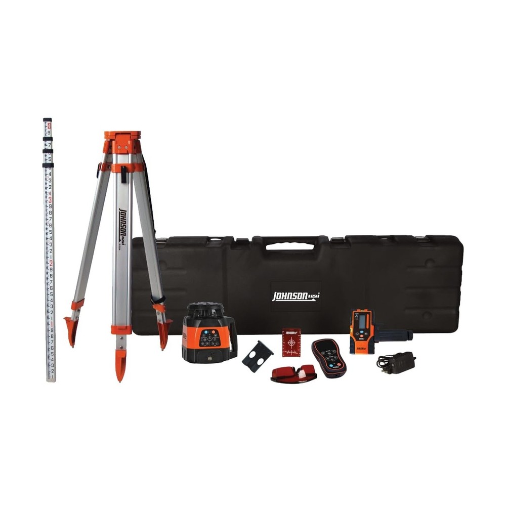 Johnson Level & Tool 99-028K Electronic Self-Leveling Dual Slope Horizontal/V...