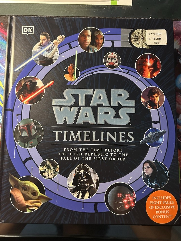 DK Star Wars Timelines Hardcover Book - Poster Included, 2023