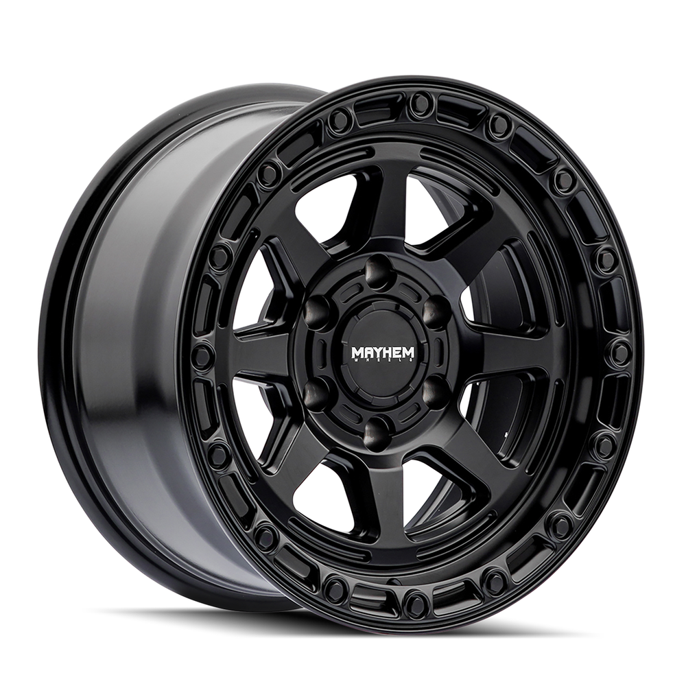 MAYHEM RIDGELINE 8306 SATIN BLACK 17X8.5 6-139.7 -6MM 106.1MM