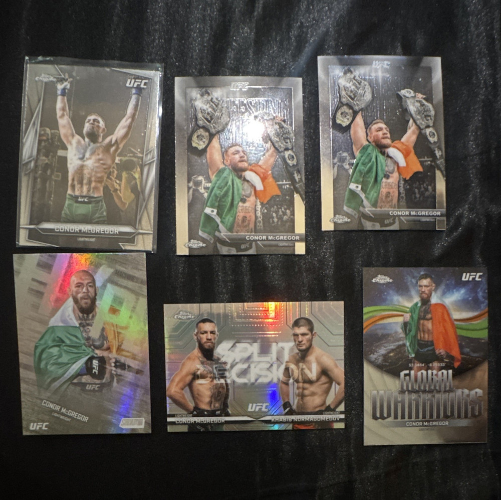 Topps chrome ufc 2026 Conor mcgregor lot of 6