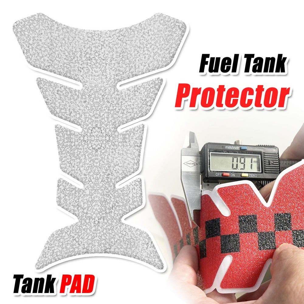 Removable Gas Tank Pad Protector Motorcycle Grey Wood Fish Bone