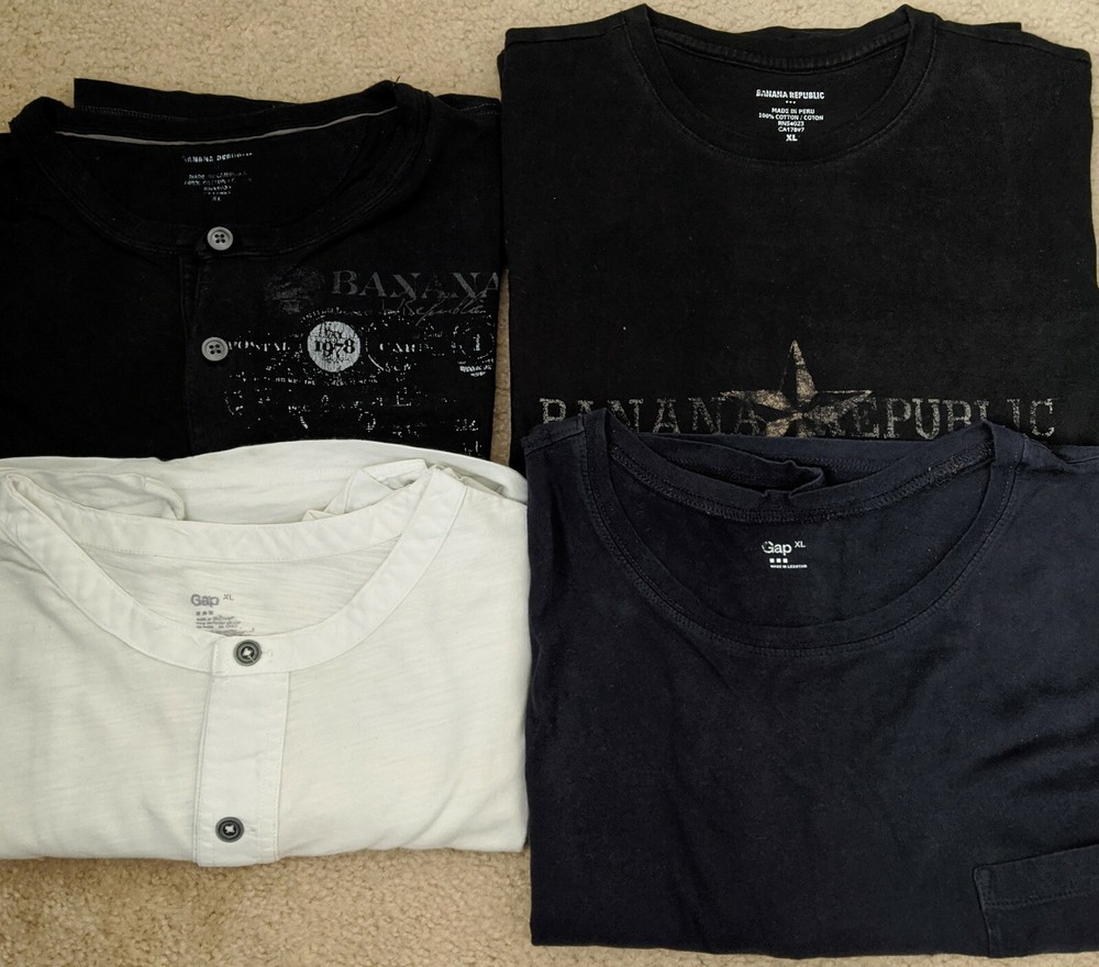 Banana Republic and GAP Long Sleeve Shirts -  4 Piece