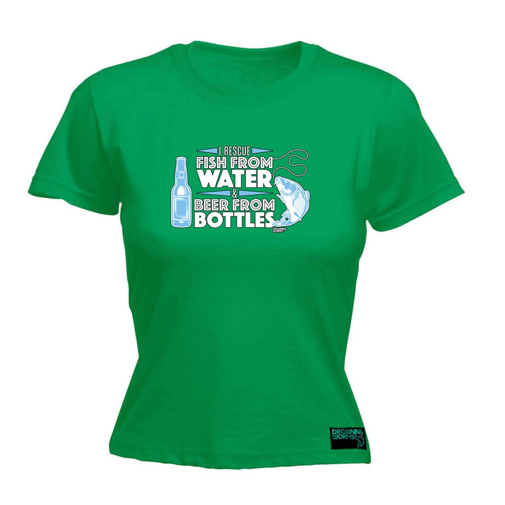 Fishing Dw I Rescue Fish From Water And Beer - Womens T Shirt Funny T-Shirt Gift