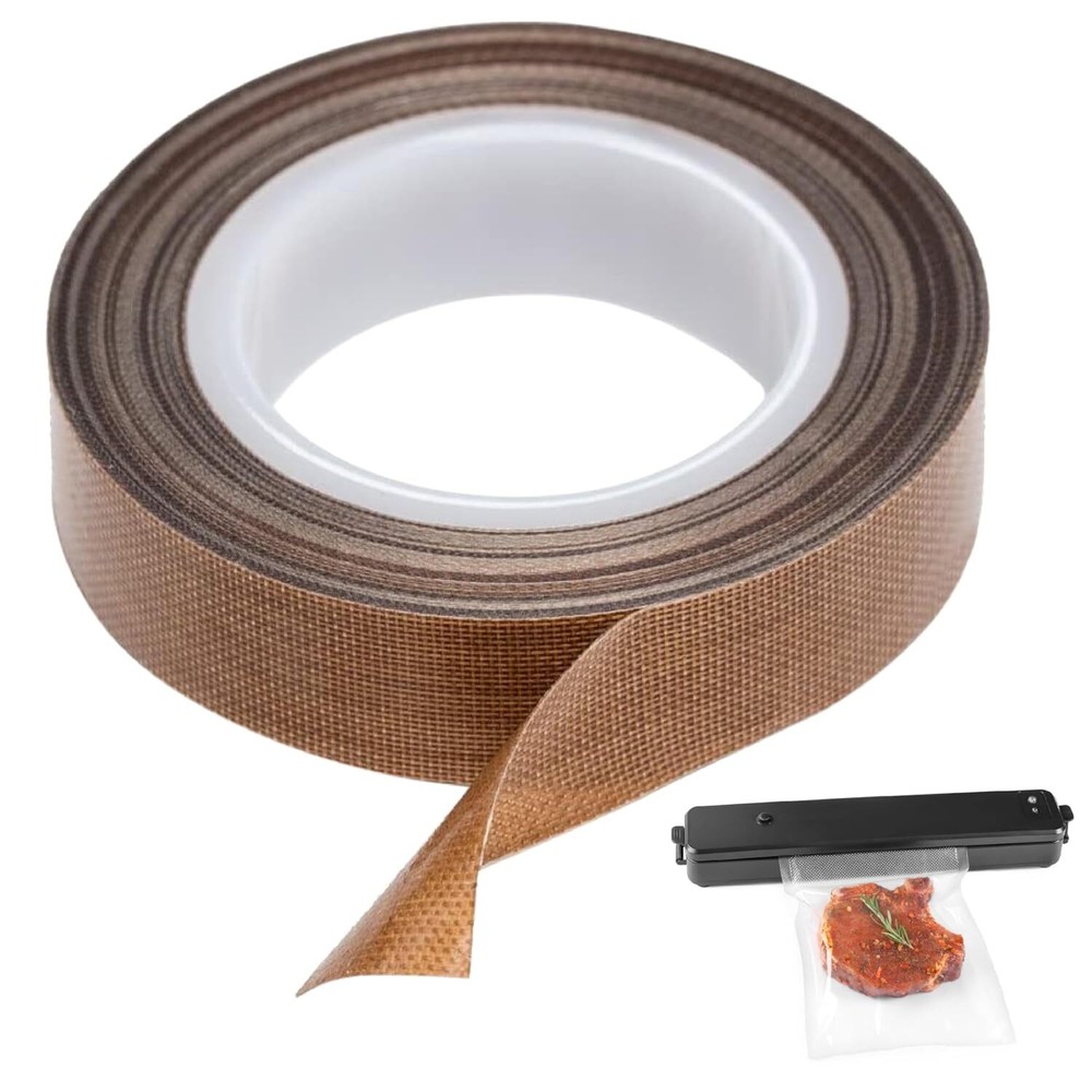 PTFE Tape/Teflon Tape for Vacuum, Hand and Impulse Sealers (1/2-Inch X 30 Feet)