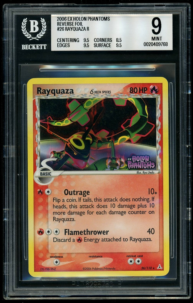Pokemon Rayquaza R EX Holon Phantoms Reverse Foil BGS 9RCH IS ACCEPTING CONSIGNMENTS! UP TO 95% PAYOUTS!