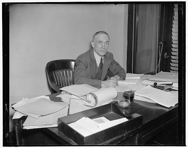 Photo:S. Whillermore Portrait 1939 1940 Man at Desk Office