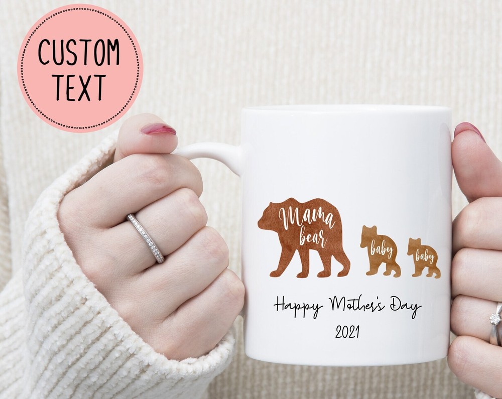 Mama And Baby Bear Mug Personalized Mug Mama Bear Mug Mother's Day Gift Baby