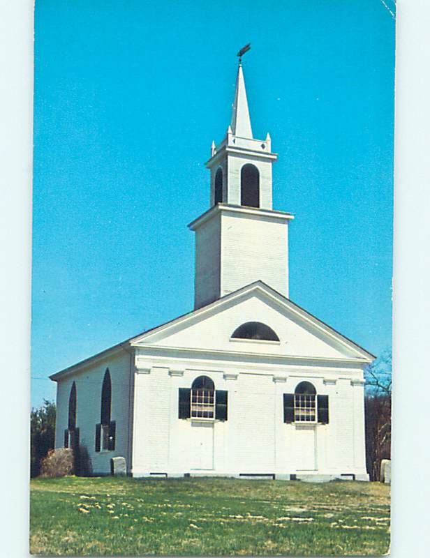 Pre-1980 CHURCH SCENE Alna Maine ME L5559
