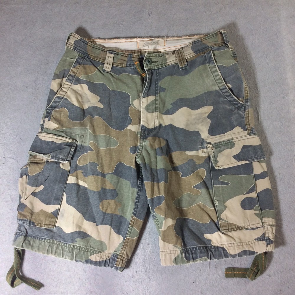 Urban Pipeline Camo Cargo Shorts Men's Sz 33 Green 10
