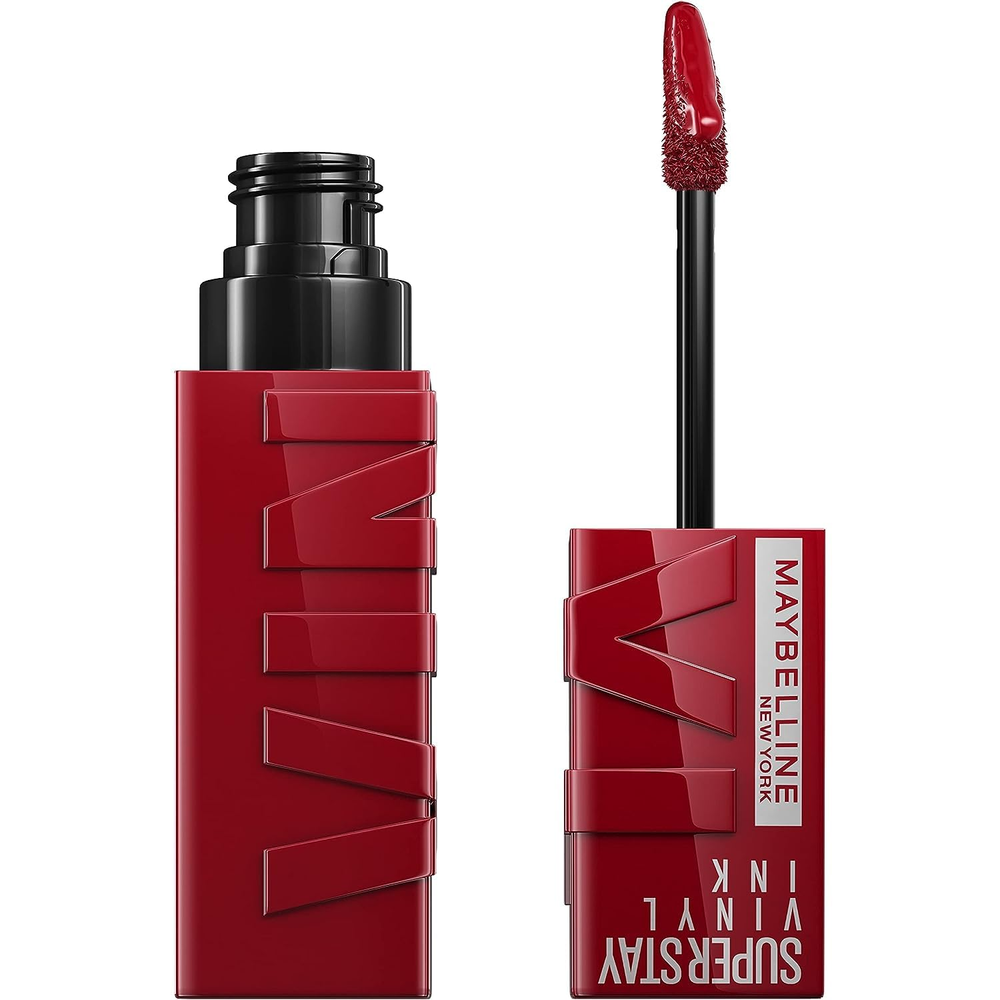 Maybelline Super Stay Vinyl Ink Lipstick in Lippy Cranberry Red 0.14 fl oz