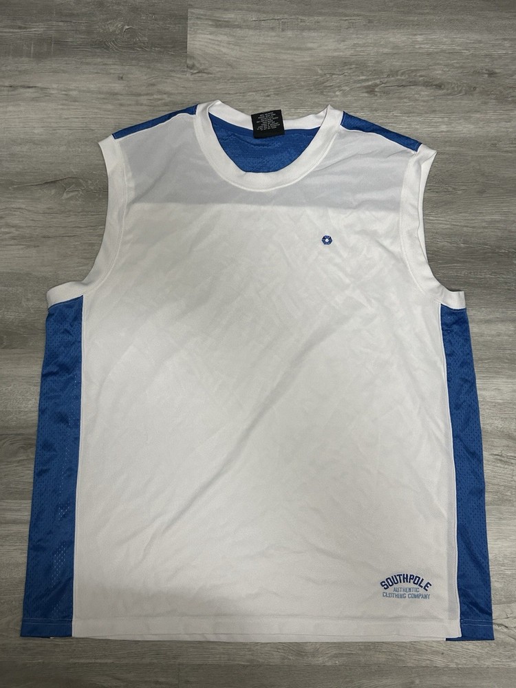 Vintage South Pole Official First Team Collection White Jersey Size XL
