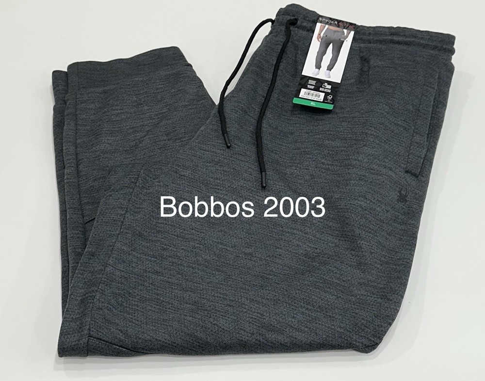Spyder Men's Active Fleece Bonded Jogger, Dark Gray, Size XL