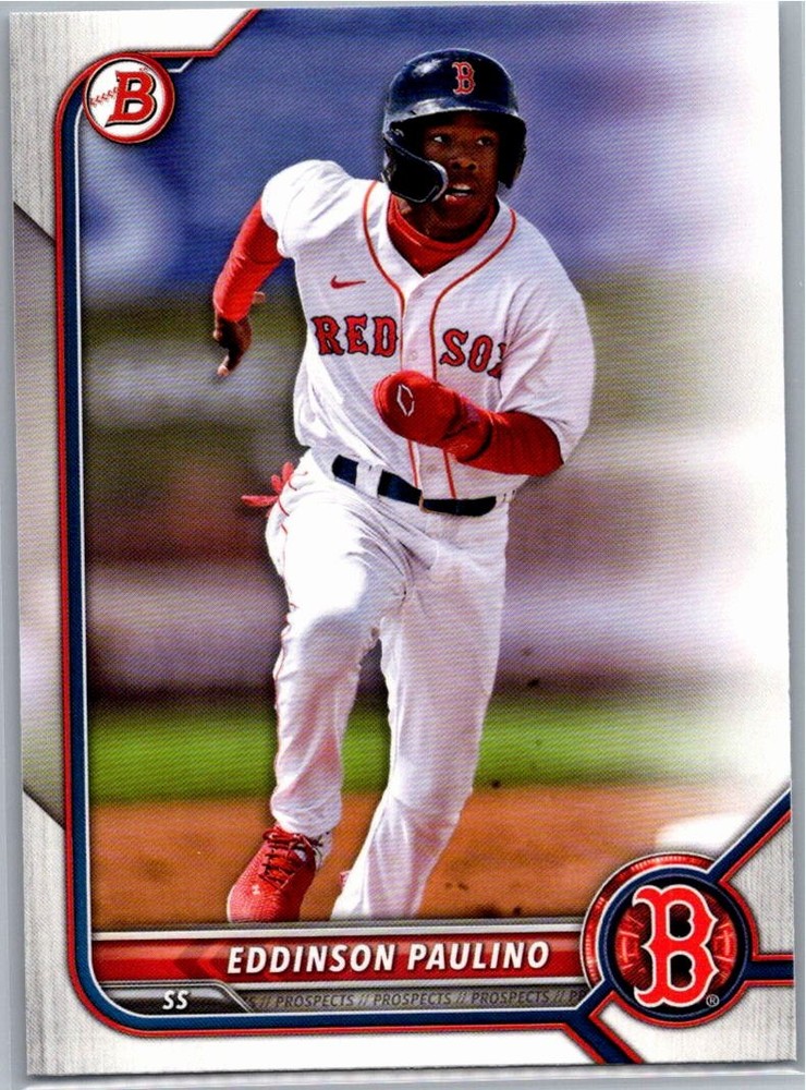 2022 Bowman Draft #BD-62 Eddinson Paulino Boston Red Sox