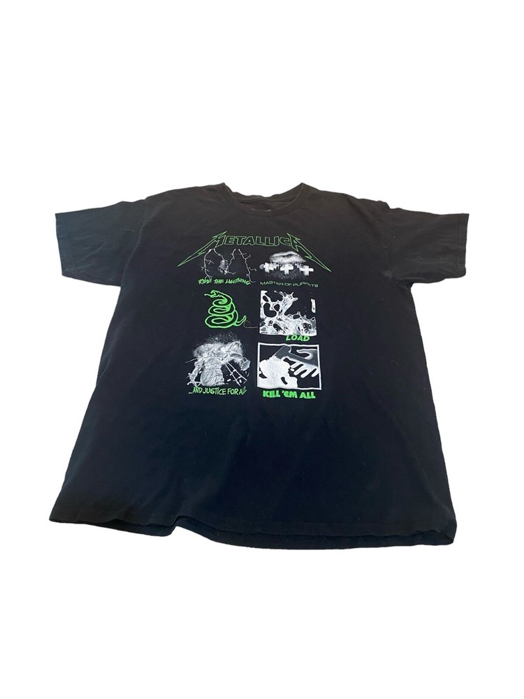 Metallica Classic Album T-Shirt - Men’s Large Rock  Band Black