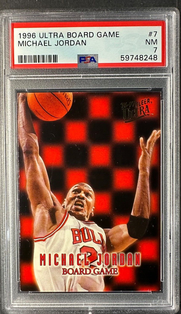 1996-97 Ultra Michael Jordan Board Game #7 PSA 7 Bulls