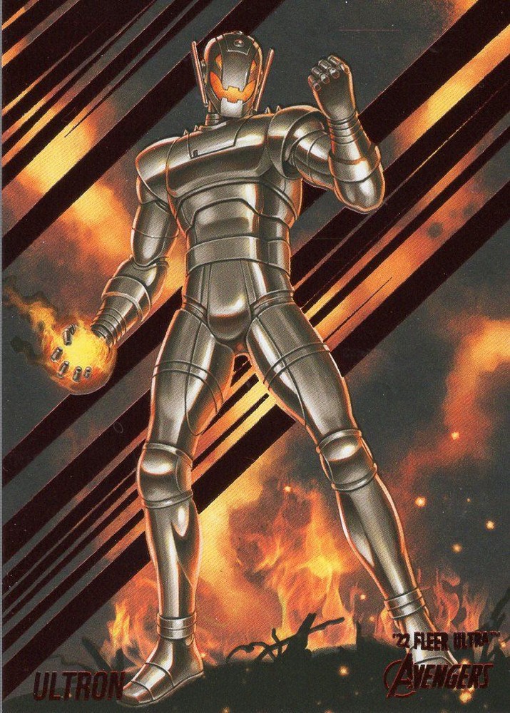 Marvel Fleer Ultra Avengers 2022 Burgandy [141] Base Card #80 Ultron