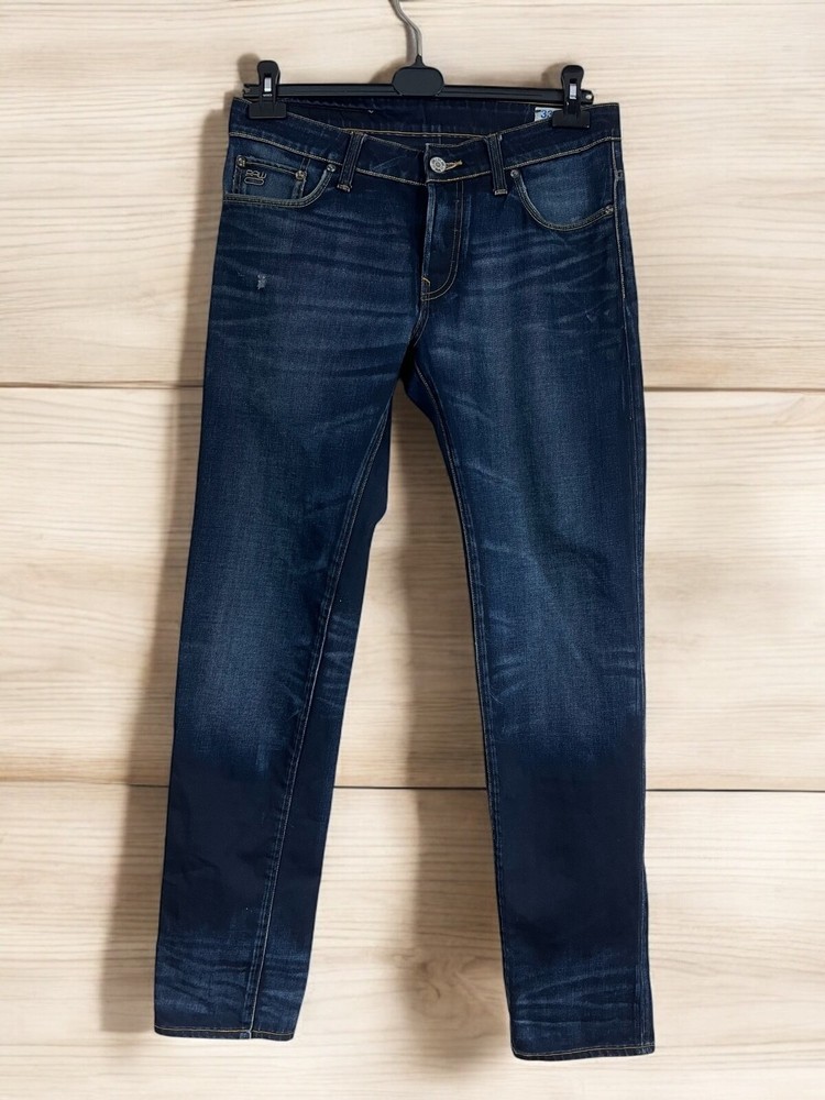 G-Star Raw 3301 Low Tapered Blue￼ Mens Jeans Size 34 x 34