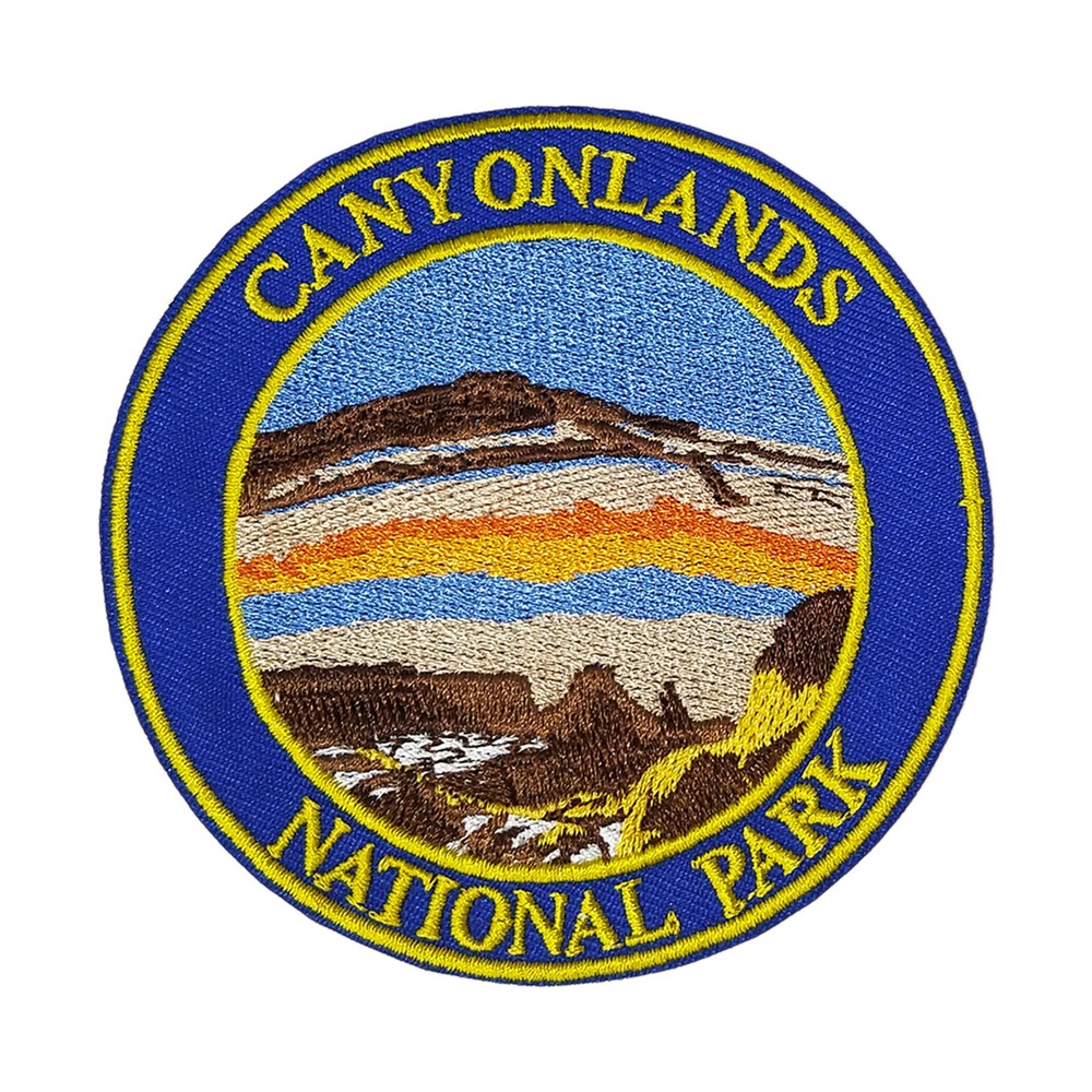 Canyonlands National Park Patch Embroidered Iron-On Applique Travel Souvenir