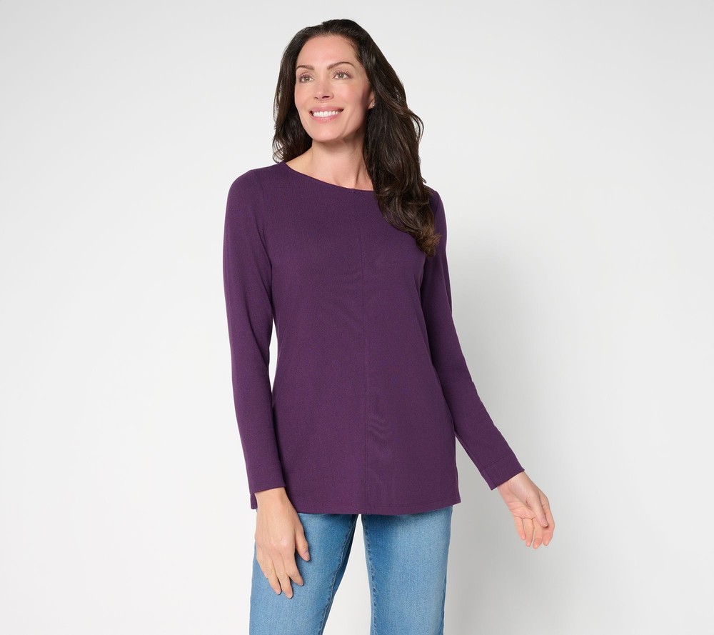 SUNNYLiFE Women's Top Sz L Make Your Selection: Denim & Co. Purple A712459