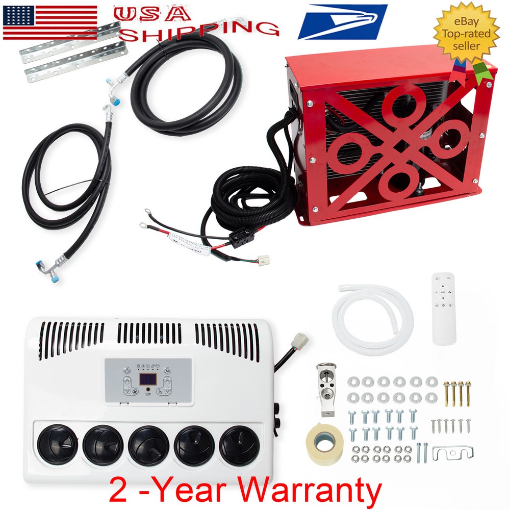 12V Split AC Kit for Trucks RVs Buses and Vans - 12V DC Cooling System