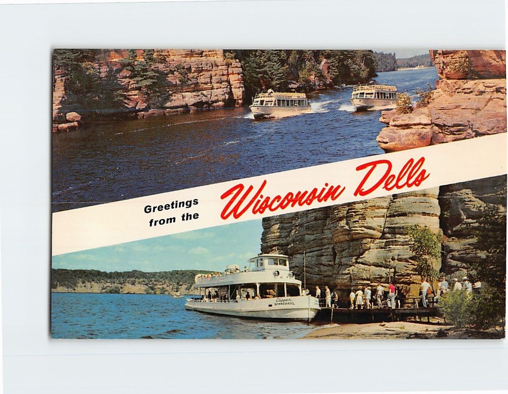Postcard Greetings from the Wisconsin Dells Wisconsin USA
