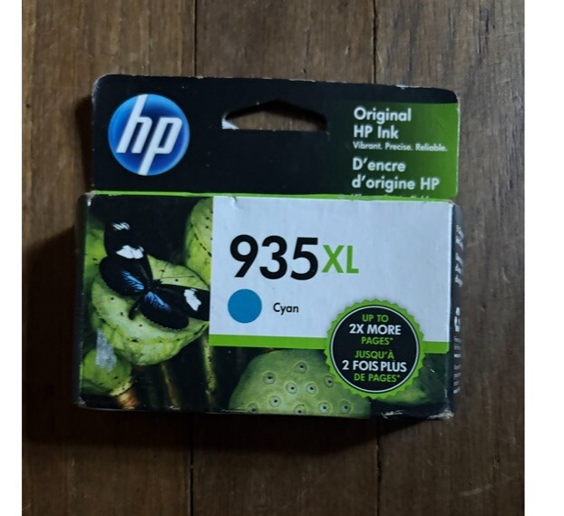 GENUINE HP 935XL Cyan High Yield Ink Cartridge Exp 08/2023