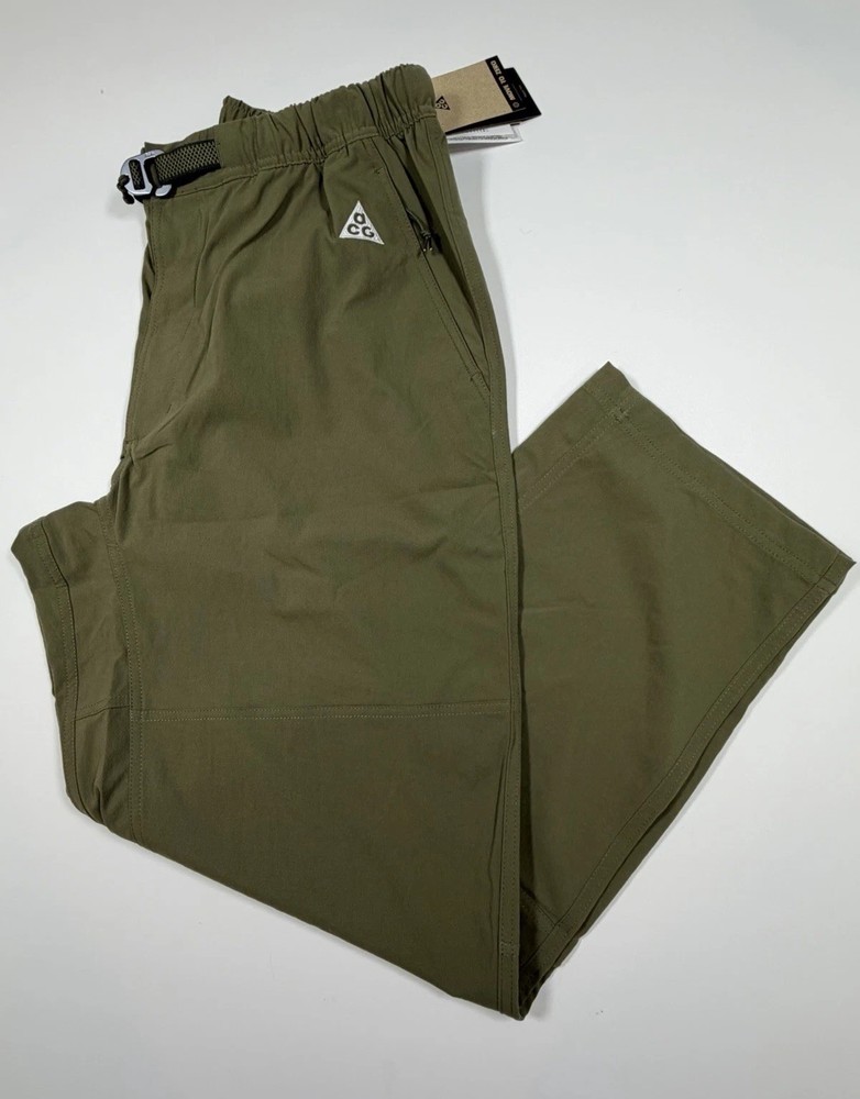 Nike ACG Repel UV UPF Hiking Pants Olive Green FN2450-222 Mens Size XL NWT